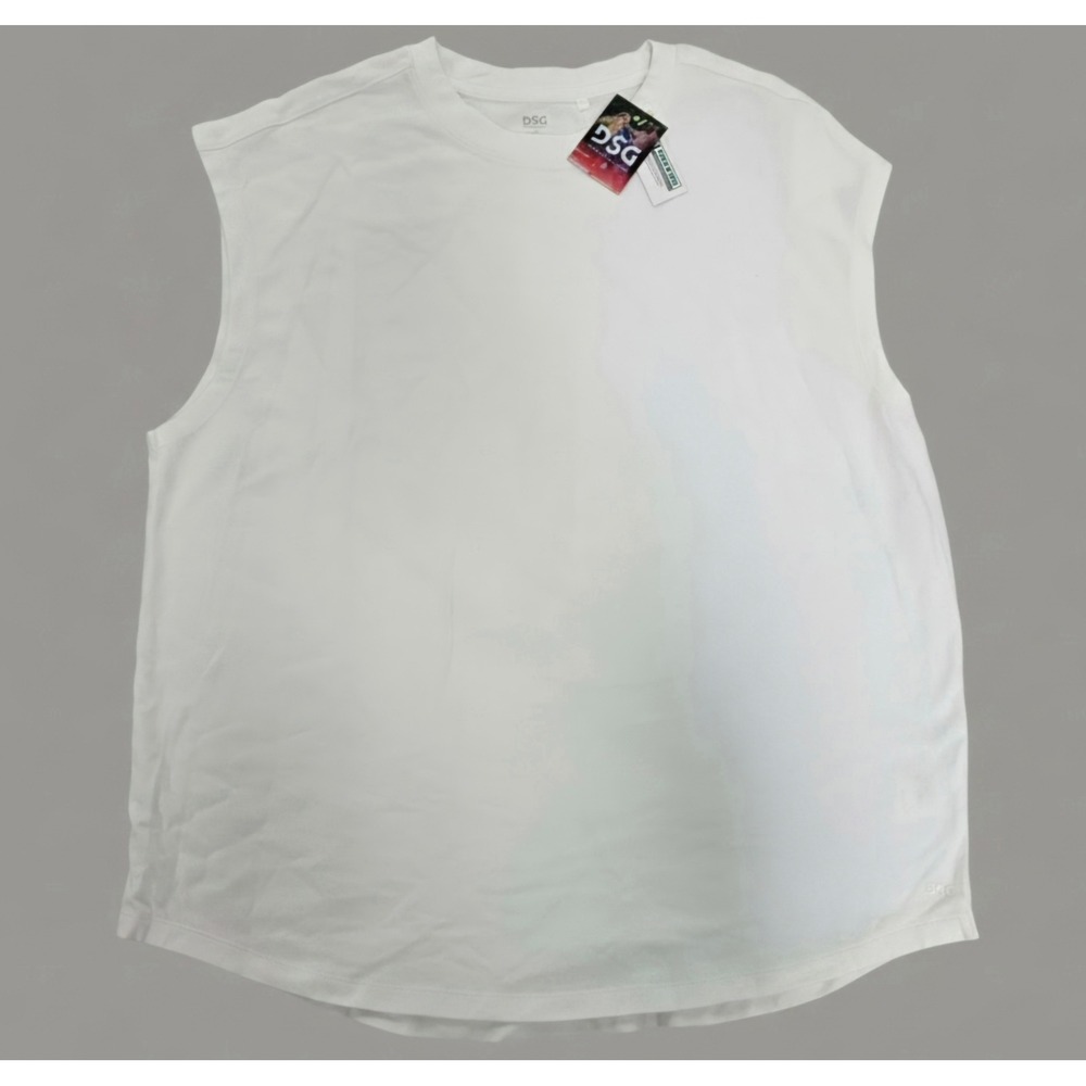 DSG Twitch + Allison Mens XL White Muscle Tee Sleeveless Cotton Shirt New